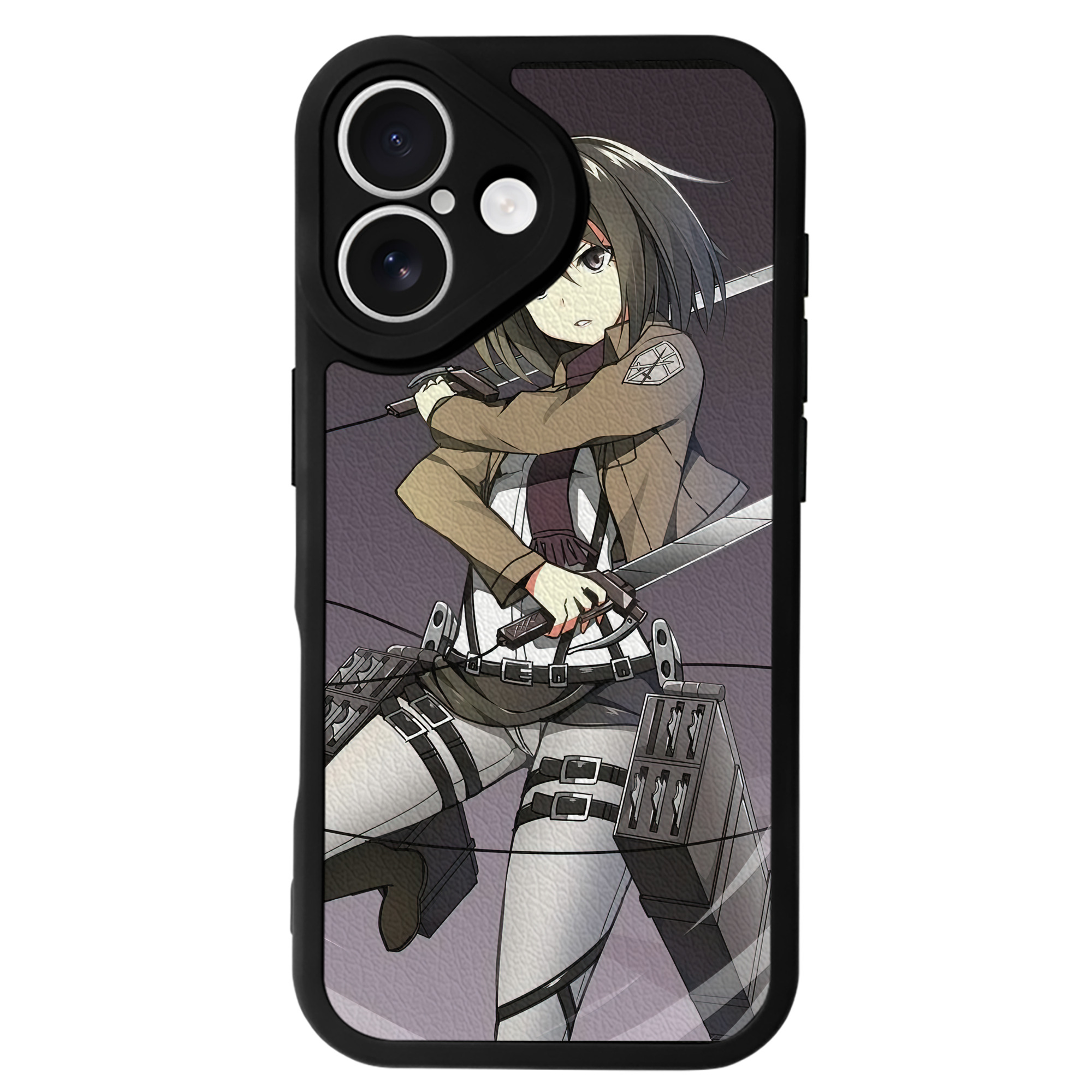 （画像用） 進撃の巨人 Attack on Titan 【iPhone 16シリーズ対応】シリコンスマホケース（レザー調） 材質：シリコン